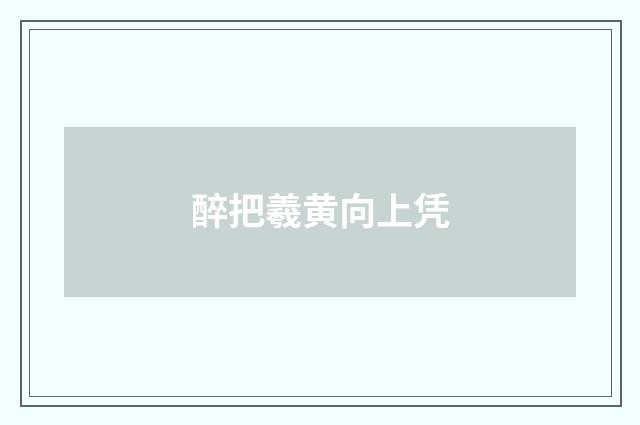 醉把羲黄向上凭