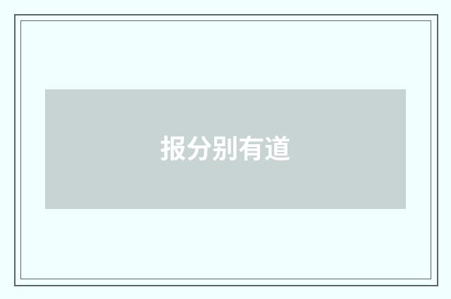 报分别有道