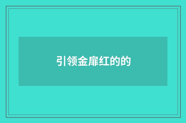 引领金扉红的的