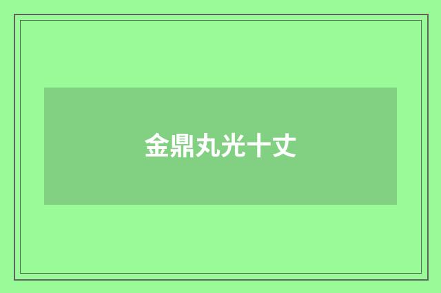 金鼎丸光十丈