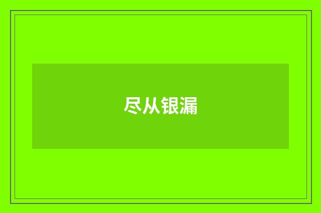 尽从银漏