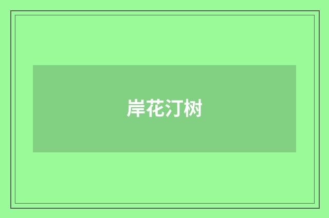 岸花汀树