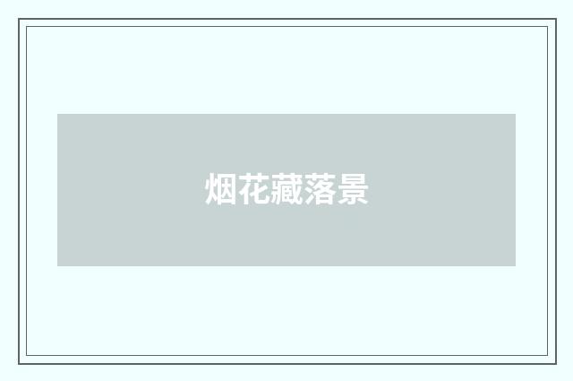 烟花藏落景