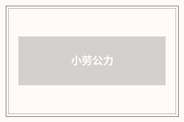 小劳公力