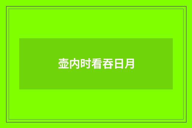 壶内时看吞日月