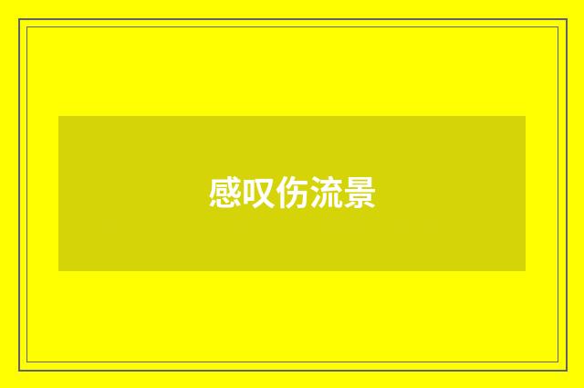 感叹伤流景