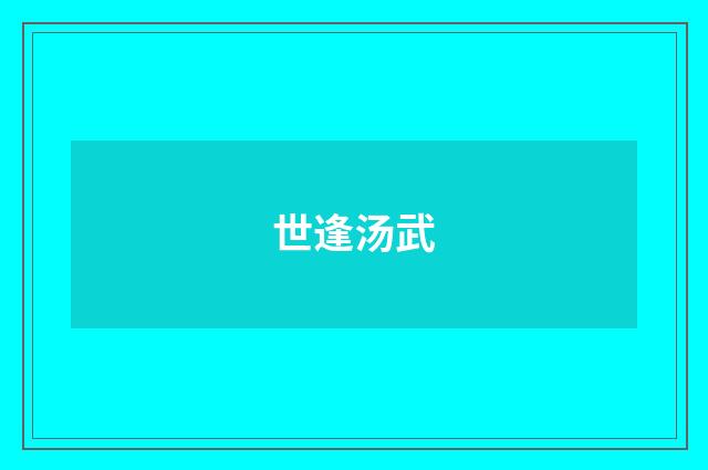 世逢汤武