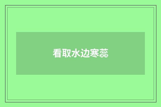 看取水边寒蕊