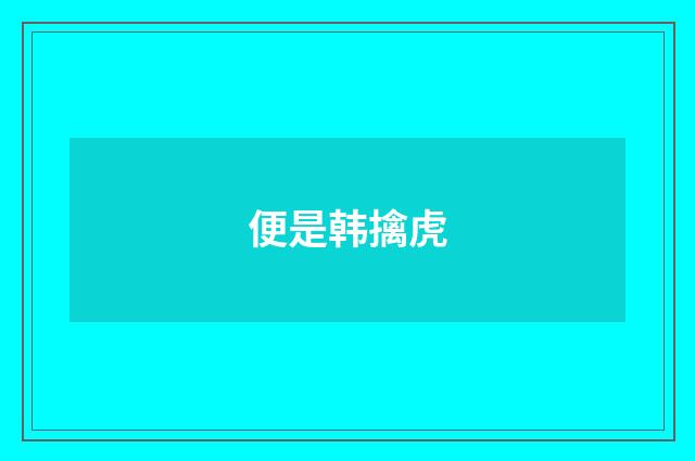 便是韩擒虎