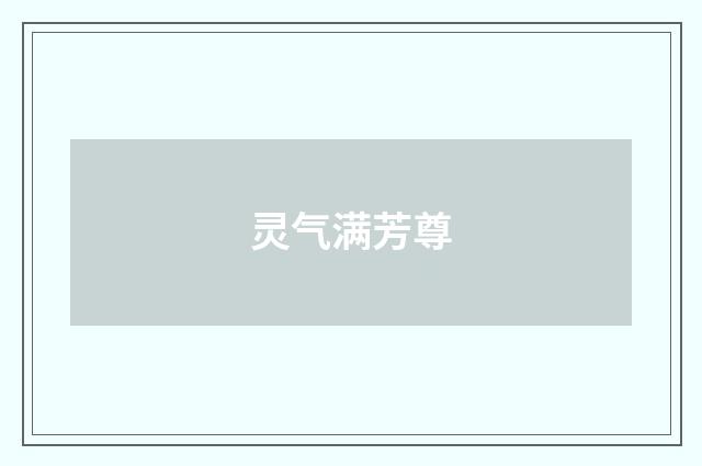灵气满芳尊