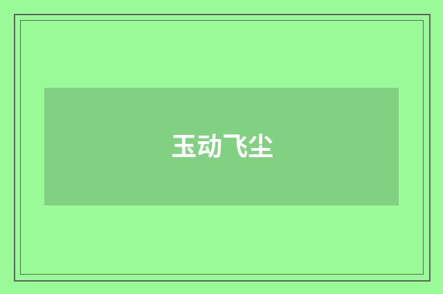 玉动飞尘