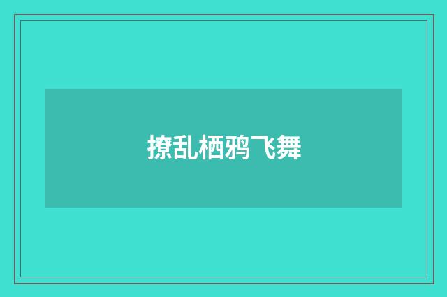 撩乱栖鸦飞舞