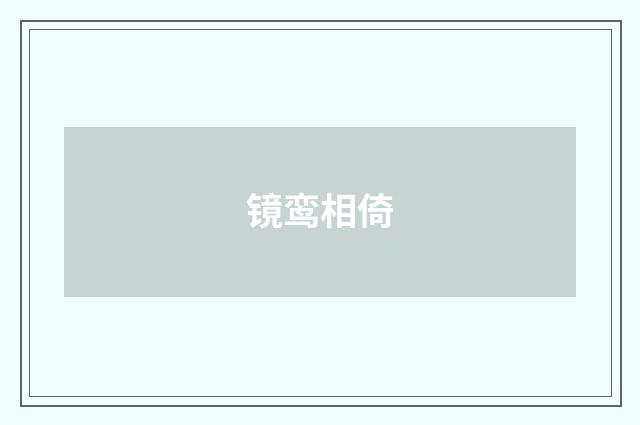 镜鸾相倚
