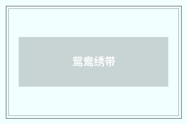 鸳鸯绣带