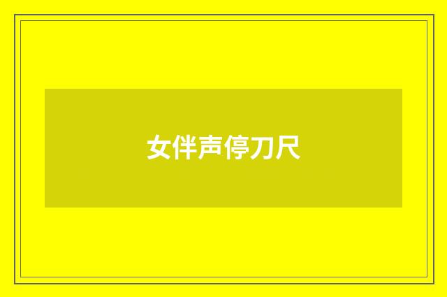 女伴声停刀尺