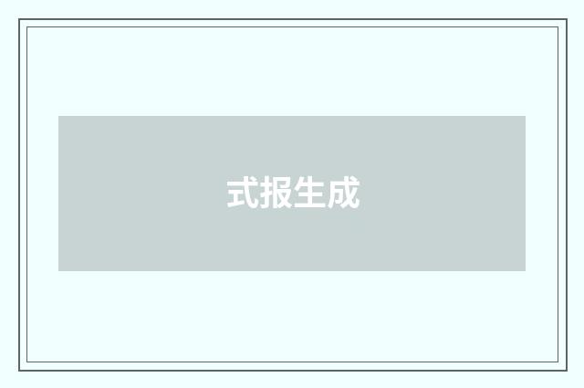 式报生成