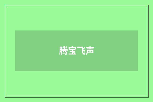 腾宝飞声