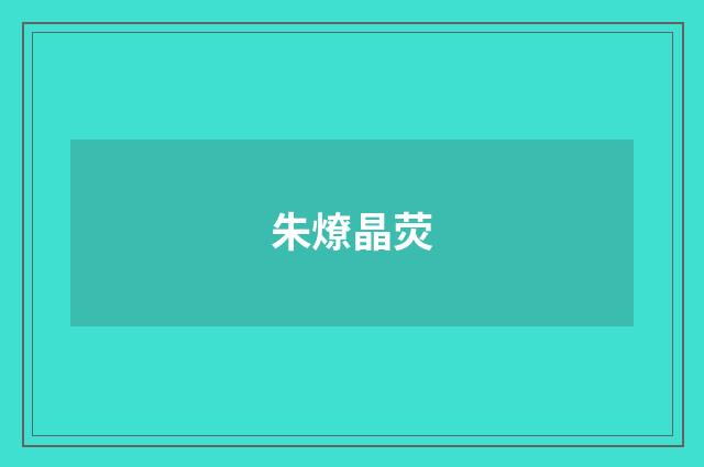 朱燎晶荧