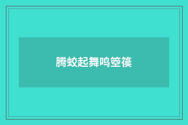腾蛟起舞鸣箜篌