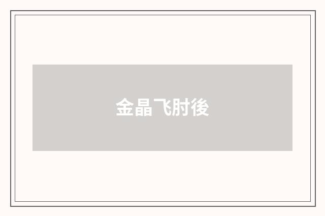 金晶飞肘後