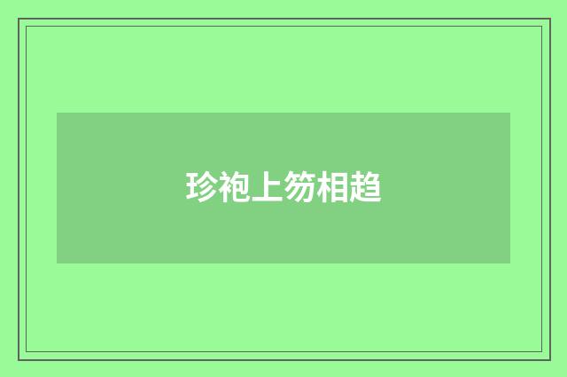珍袍上笏相趋