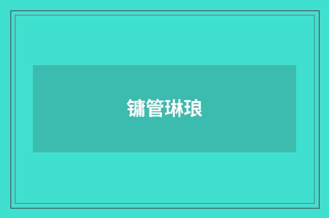 镛管琳琅