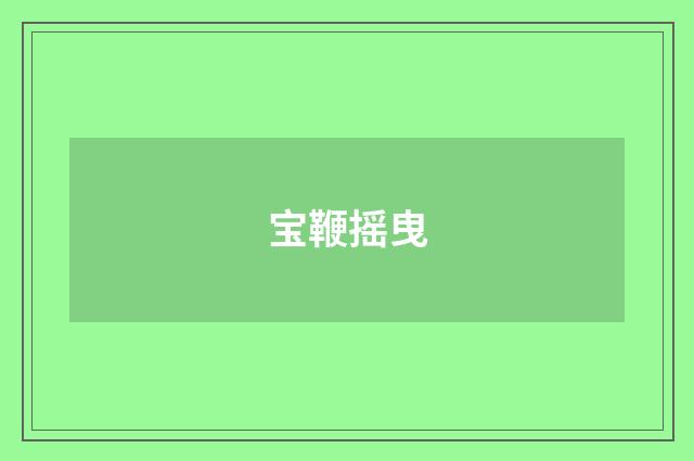 宝鞭摇曳