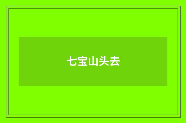 七宝山头去