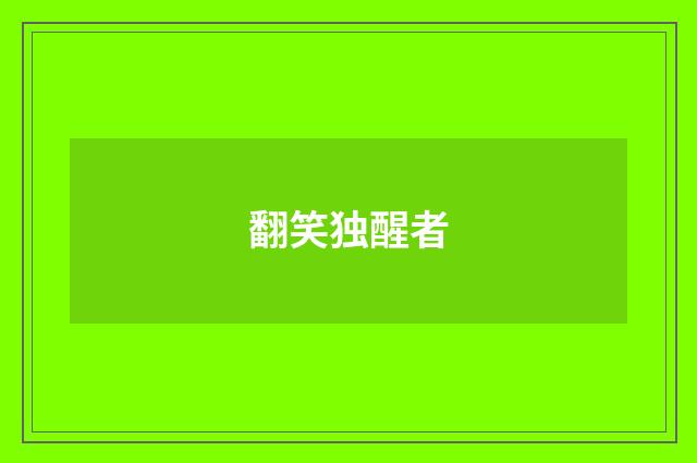 翻笑独醒者