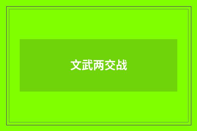 文武两交战