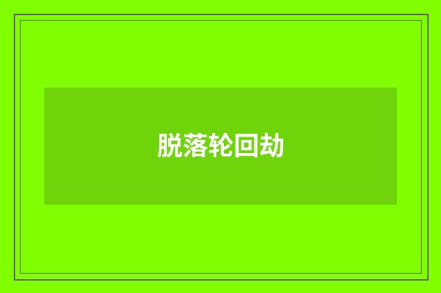 脱落轮回劫