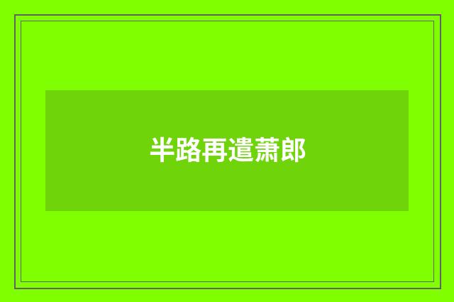半路再遣萧郎