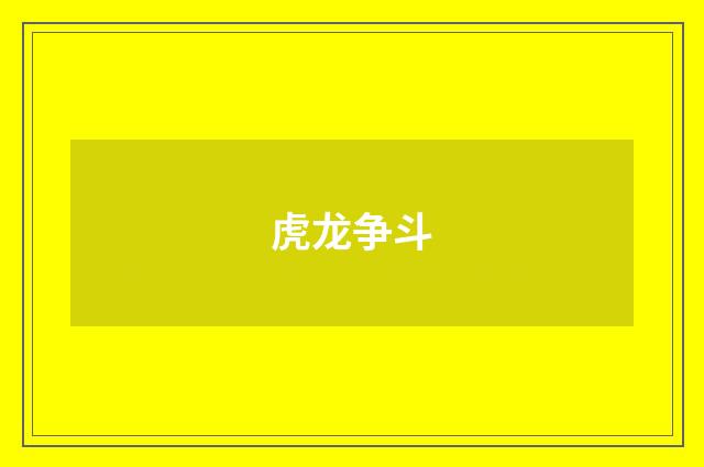 虎龙争斗