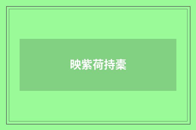 映紫荷持橐