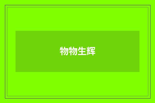 物物生辉
