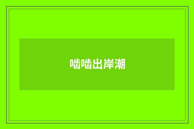 啮啮出岸潮