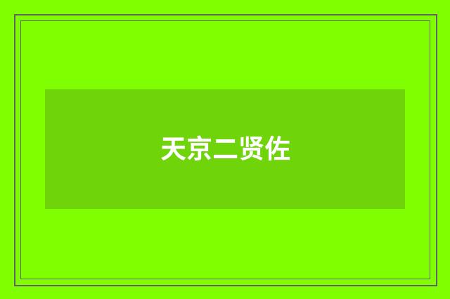 天京二贤佐