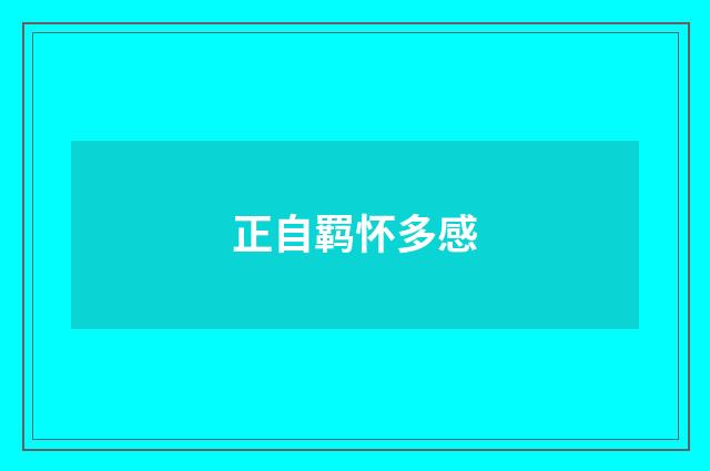 正自羁怀多感