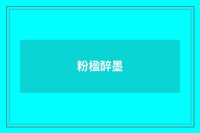 粉楹醉墨