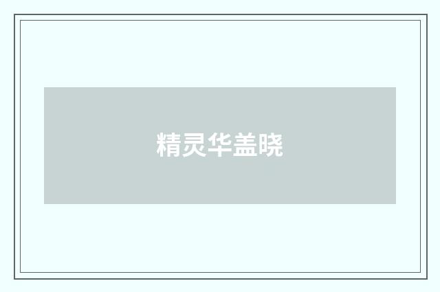 精灵华盖晓