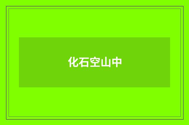 化石空山中