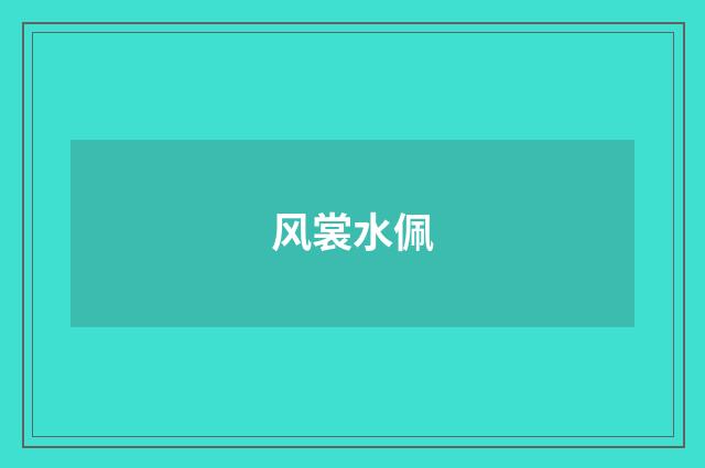 风裳水佩