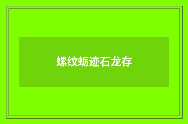螺纹蛎迹石龙存