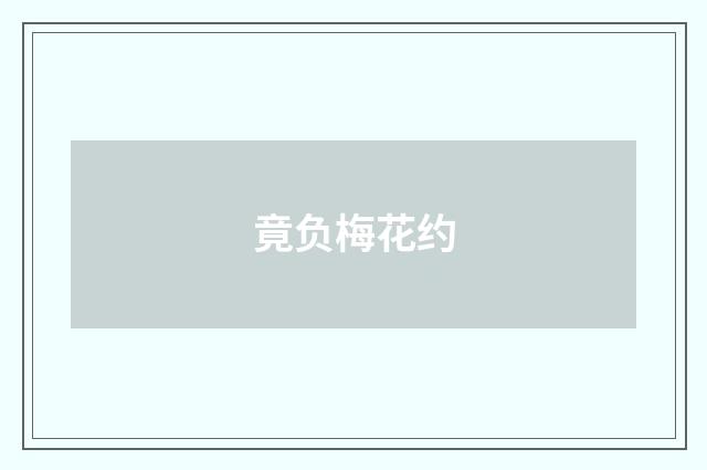 竟负梅花约