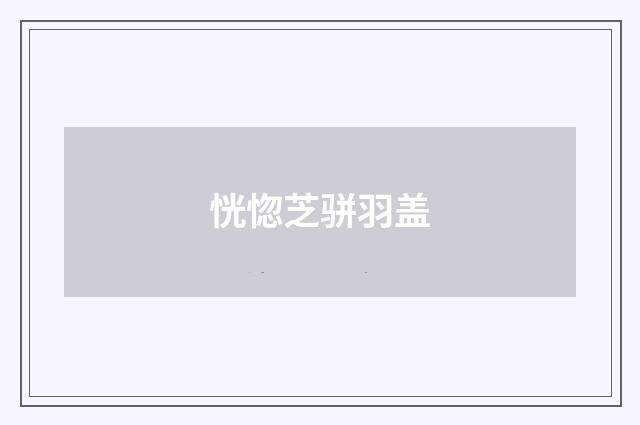 恍惚芝骈羽盖