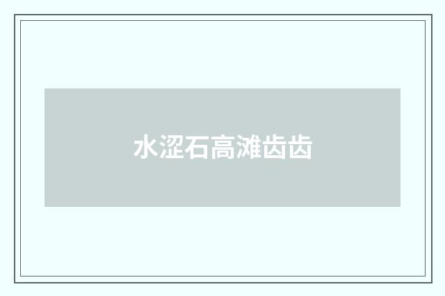 水涩石高滩齿齿