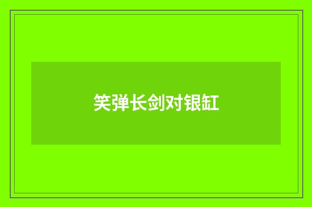 笑弹长剑对银缸