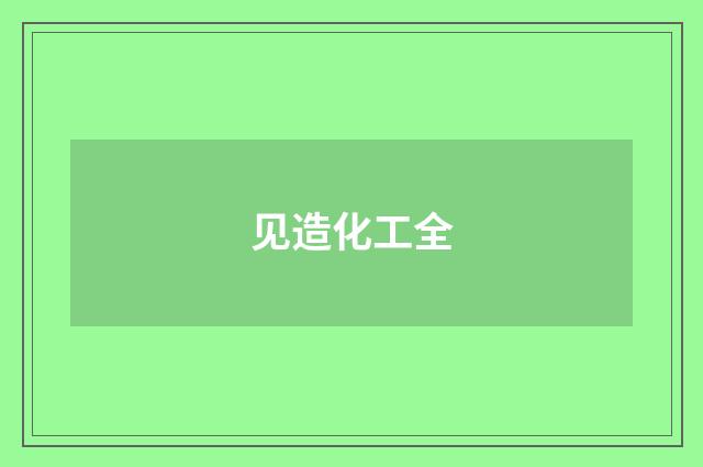 见造化工全
