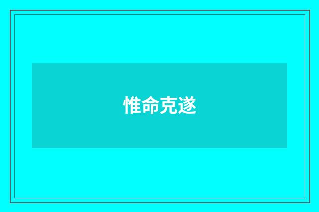 惟命克遂