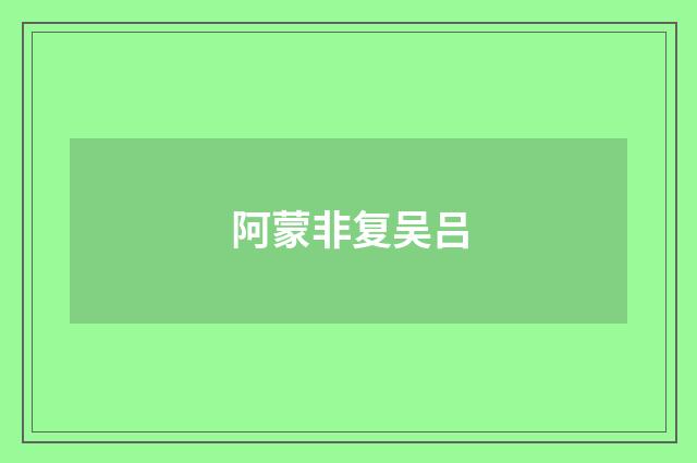 阿蒙非复吴吕